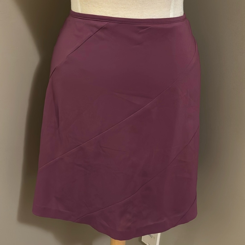 Aurea Skort Shirt/Short Two Rear Pockets and Zipper  Plum Size 12